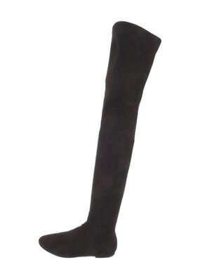 Etoile Isabel Marant Suede Black Over-The-Knee Women's Boot 40